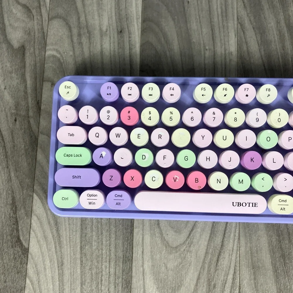 UBOTIE Sweet‎ Portable Bluetooth Colorful Computer Wireless Keyboard Pastels R